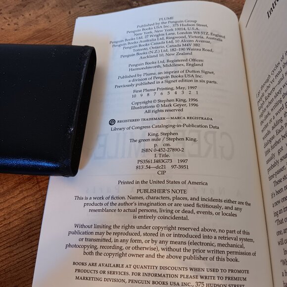 Stephen King's The Green Mile, First Edition Collector's Edition, Paperback - Picture 9 of 11